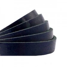 DQ leather flat 10mm Evening blue